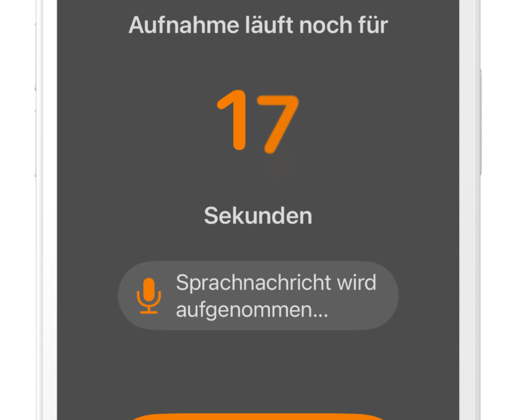 Sprachaufnahme und Transkription